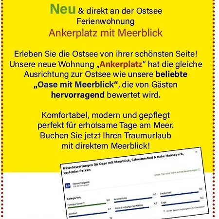 Ankerplatz Mit Meerblick, & Hansapark Nah, Kostenlosen Parken, Pool Sierksdorf